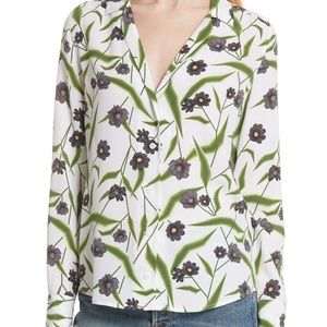 Equipment Adalyn Floral Silk Blouse, Small